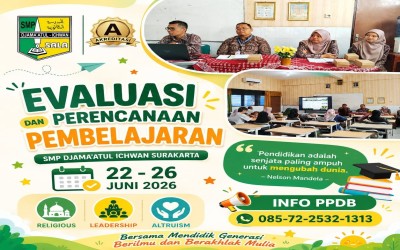 Evaluasi dan Perencanaan Pembelajaran Tahun Ajaran 2026/2027 SMP Djama'atul Ichwan Surakarta