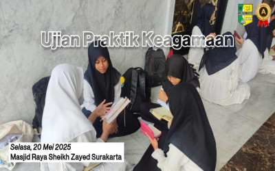 Ujian Praktik Keagamaan di Masjid Raya Sheikh Zayed Surakarta