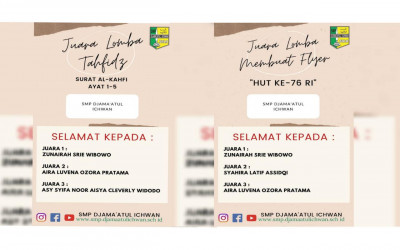 Selamat Kepada Pemenang Lomba Tahfidz 