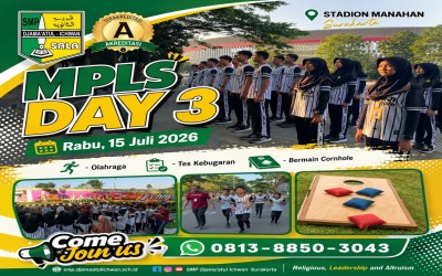MPLS Day 3 SMP Djama'atul Ichwan Surakarta: Membangun Semangat Hidup Sehat, Sportif, dan Kebersamaan di Stadion Manahan